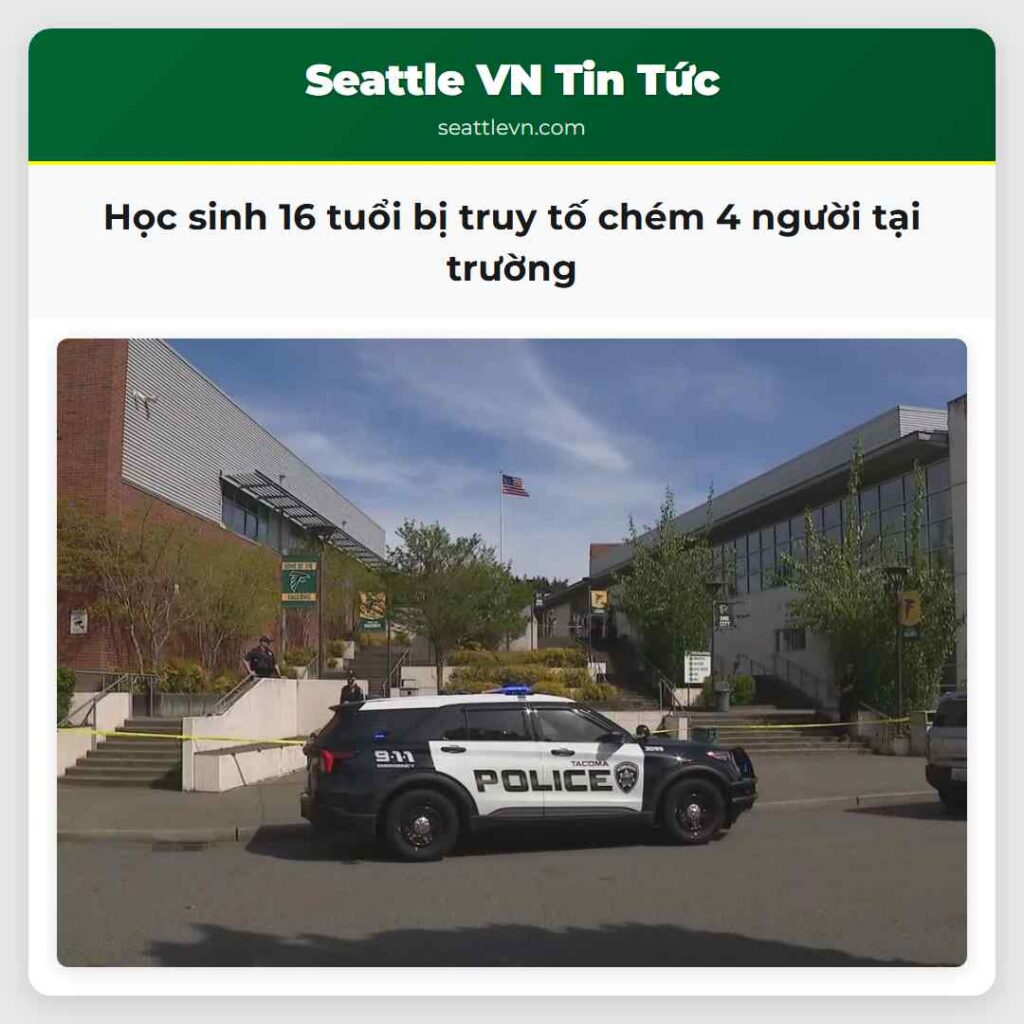 Học sinh 16 tuổi bị truy tố chém 4 người tại