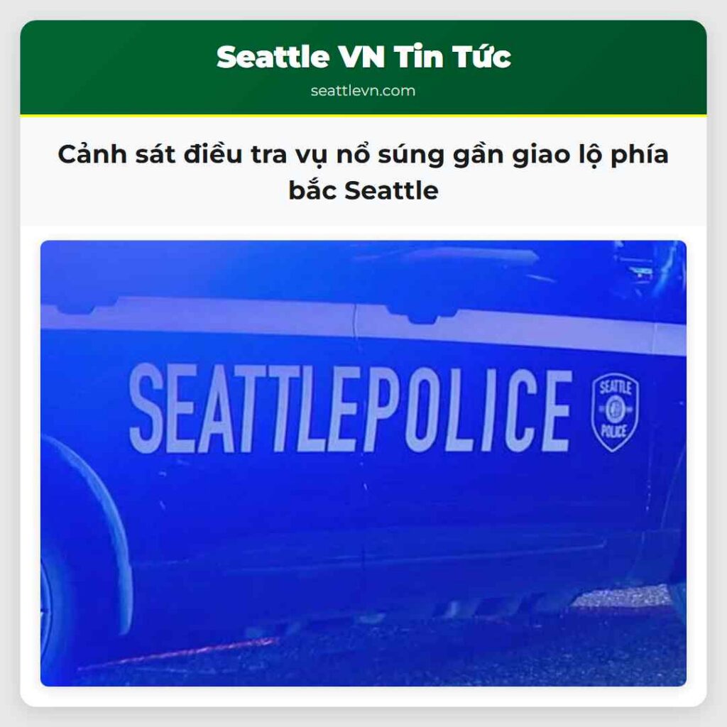 Cảnh sát điều tra vụ nổ súng gần giao lộ phía bắc