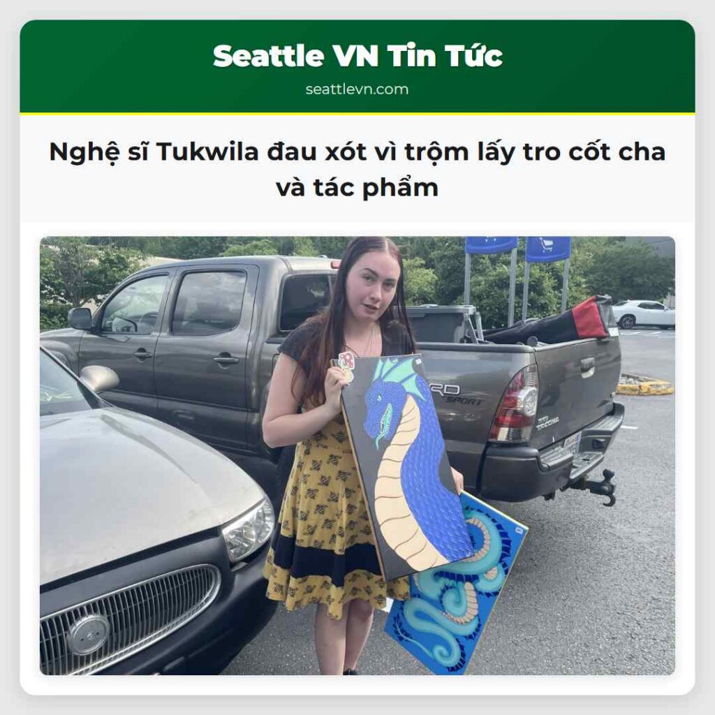 Nghệ sĩ Tukwila đau xót vì trộm lấy tro cốt cha