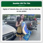 Nghệ sĩ Tukwila đau xót vì trộm lấy tro cốt cha và tác phẩm