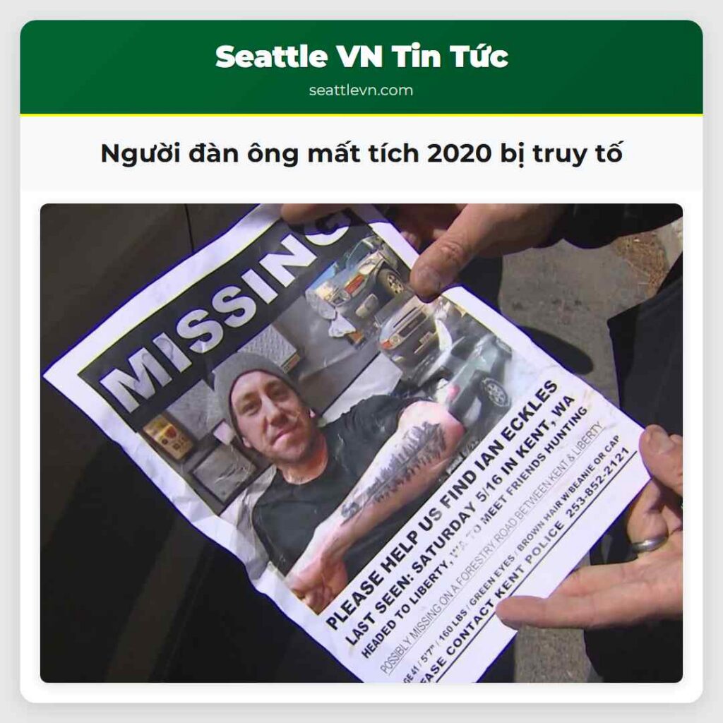 Người đàn ông mất tích 2020 bị truy tố