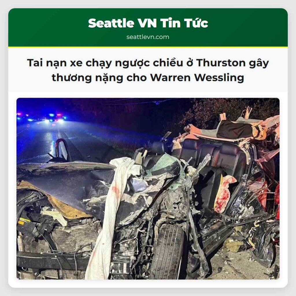 Tai nạn xe chạy ngược chiều ở Thurston gây thương