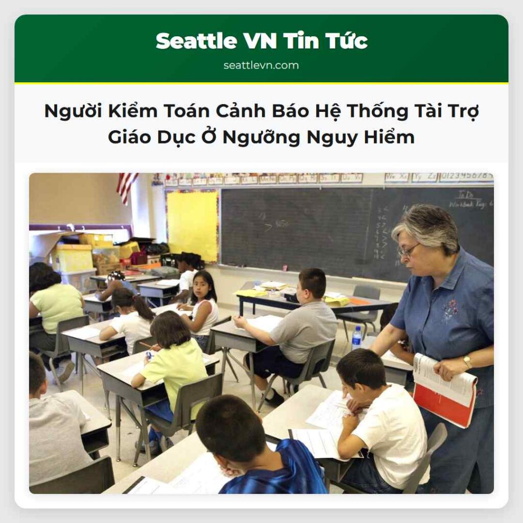Người Kiểm Toán Cảnh Báo Hệ Thống Tài Trợ Giáo
