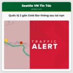 Quốc lộ 2 gần Gold Bar thông sau tai nạn