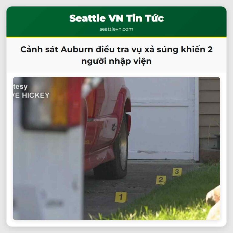 Cảnh sát Auburn điều tra vụ xả súng khiến 2 người nhập viện