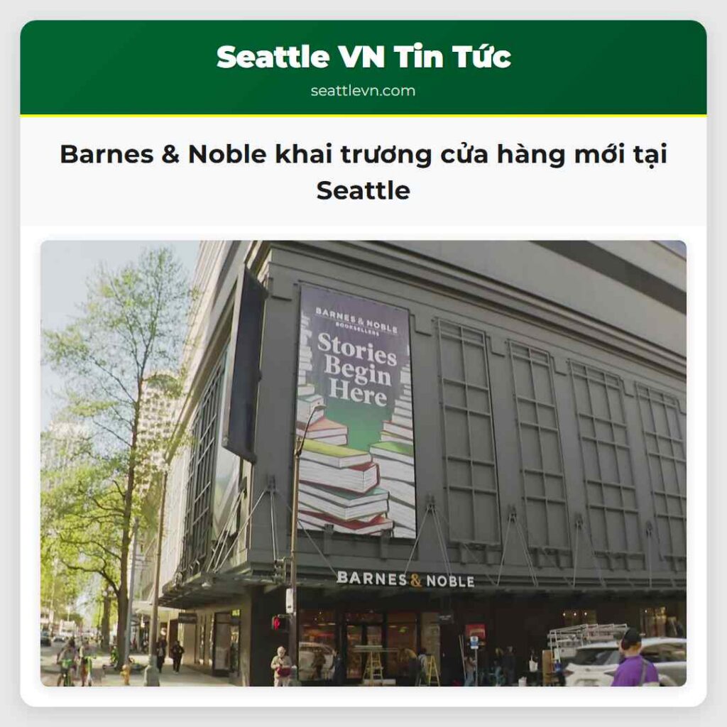 Barnes & Noble khai trương cửa hàng mới tại