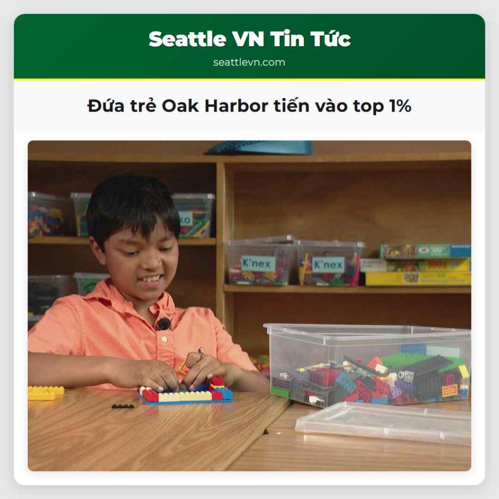 Đứa trẻ Oak Harbor tiến vào top 1%