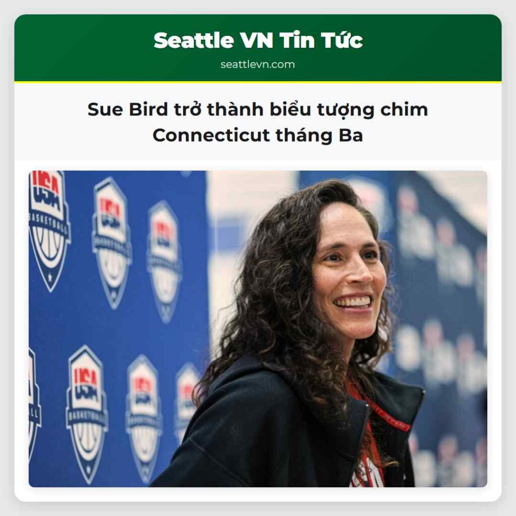 Sue Bird trở thành biểu tượng chim Connecticut