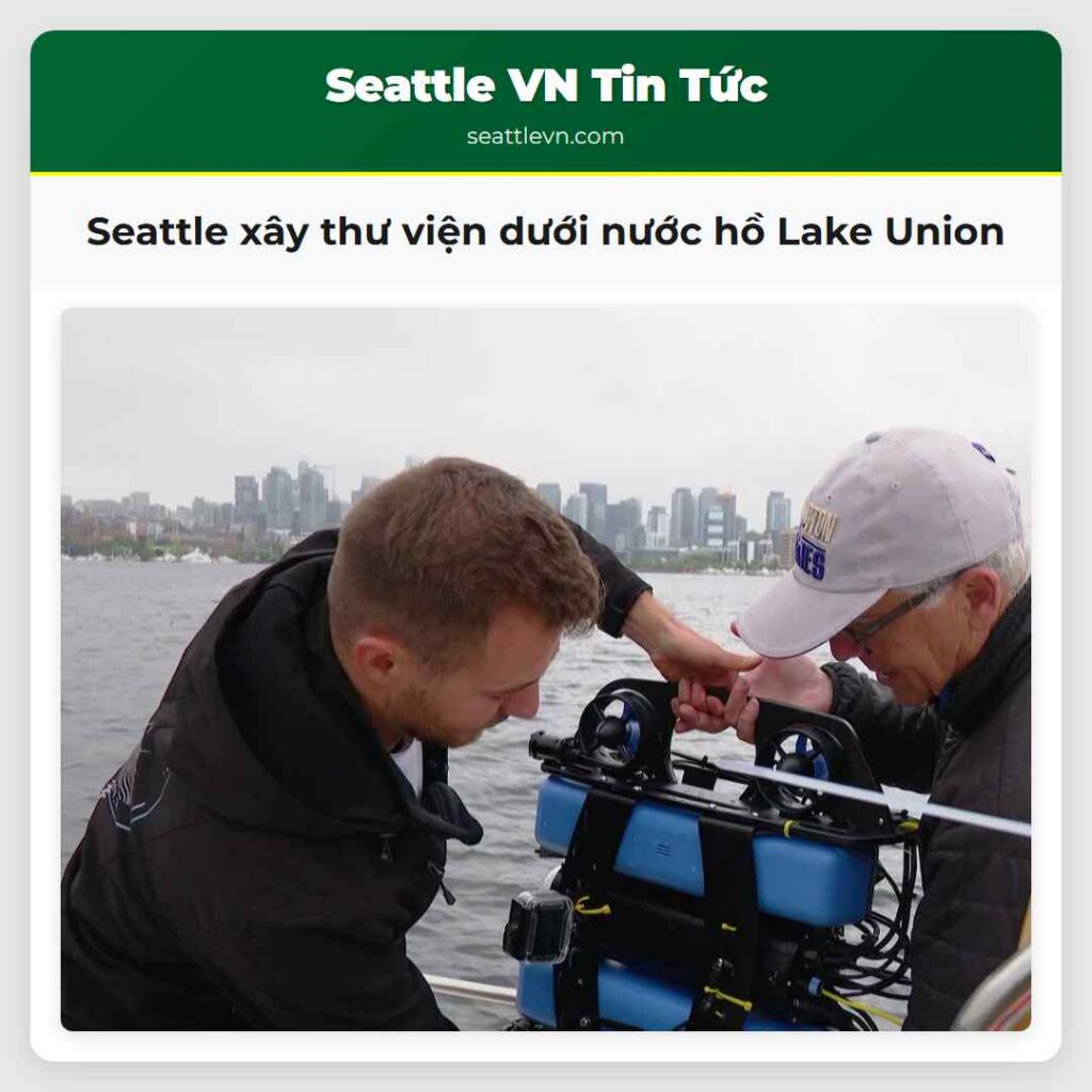 Seattle xây thư viện dưới nước hồ Lake Union
