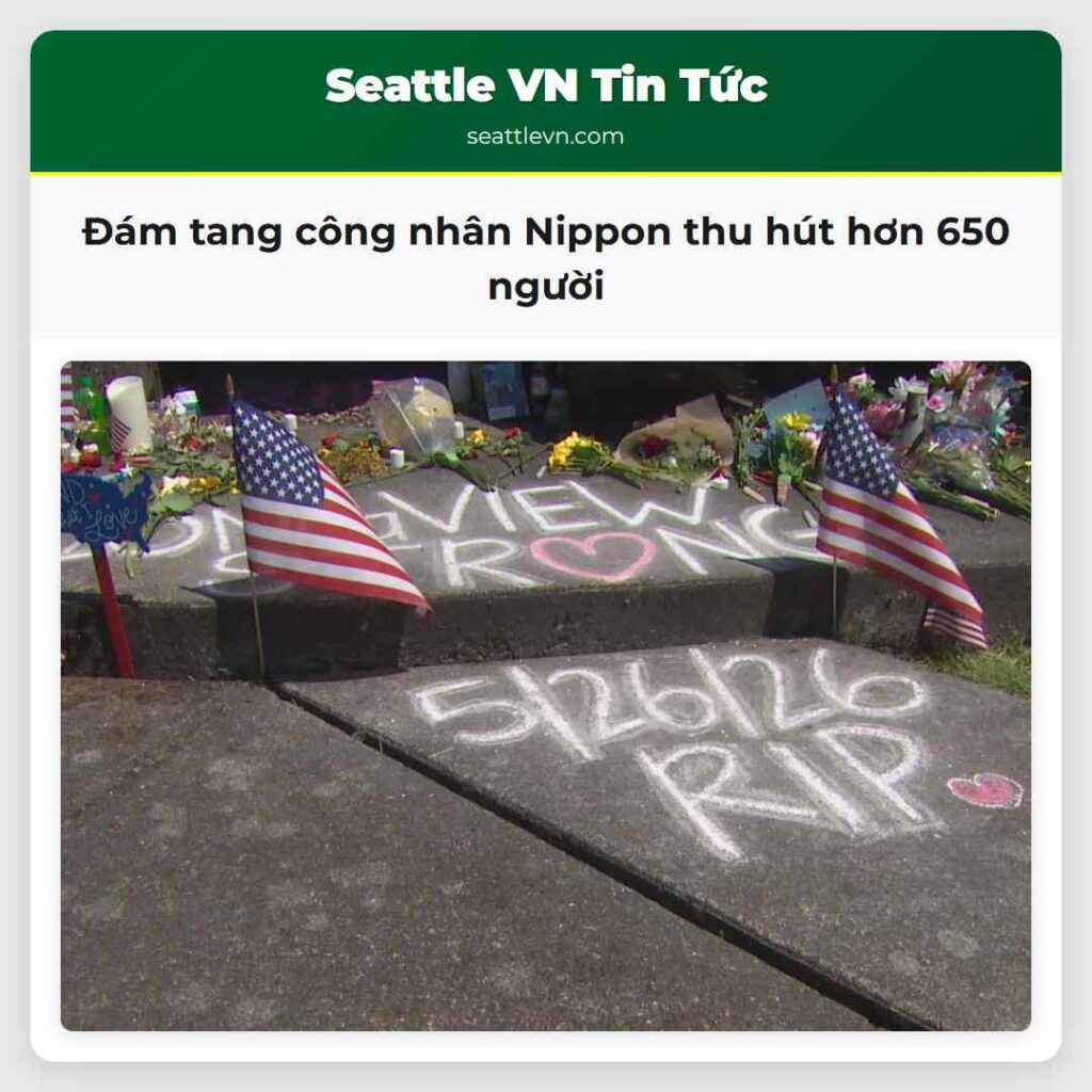 Đám tang công nhân Nippon thu hút hơn 650 người