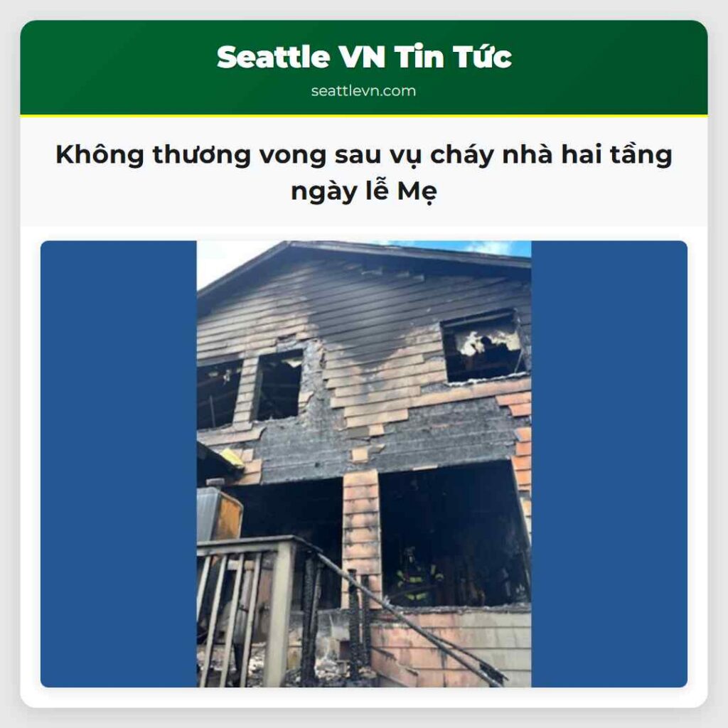 Không thương vong sau vụ cháy nhà hai tầng ngày
