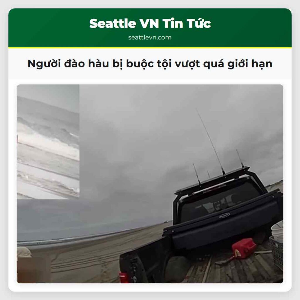 Người đào hàu bị buộc tội vượt quá giới hạn