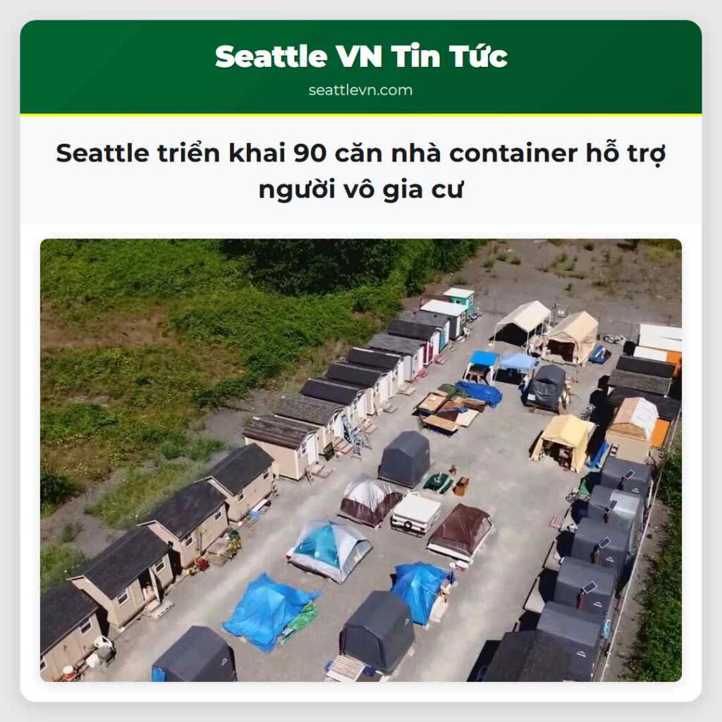 Seattle triển khai 90 căn nhà container hỗ trợ