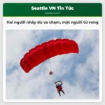 Hai người nhảy dù va chạm một người tử vong