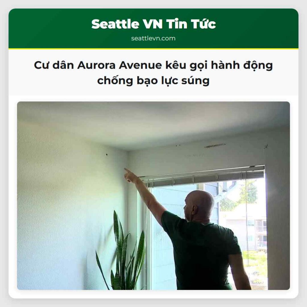 Cư dân Aurora Avenue kêu gọi hành động chống bạo