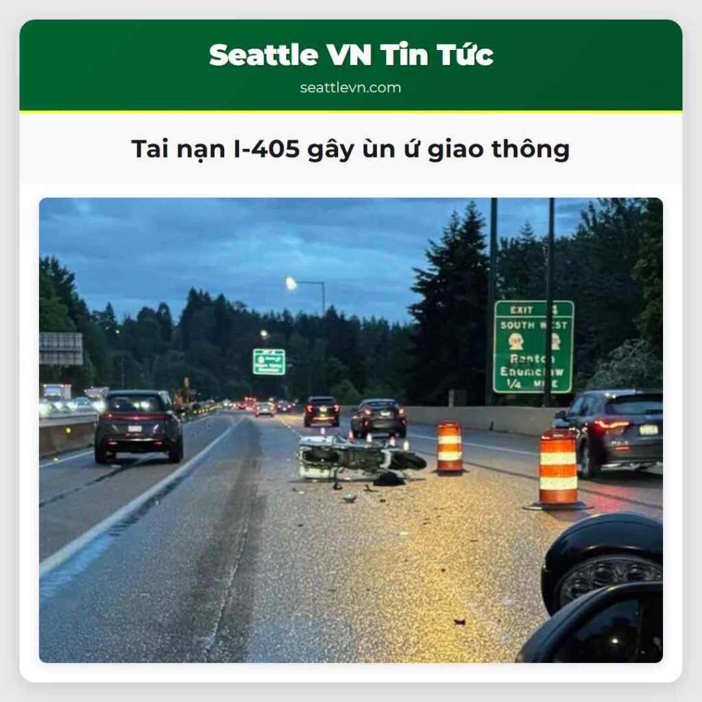 Tai nạn I-405 gây ùn ứ giao thông