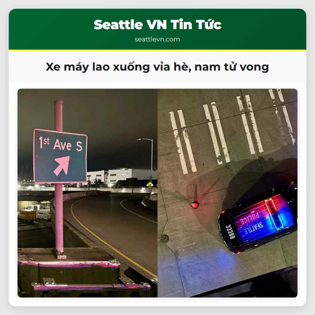 Xe máy lao xuống vỉa hè, nam tử vong