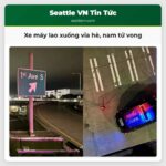 Xe máy lao xuống vỉa hè nam tử vong