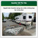 Người dân Seattle dựng rào chắn chống bạo lực súng đạn
