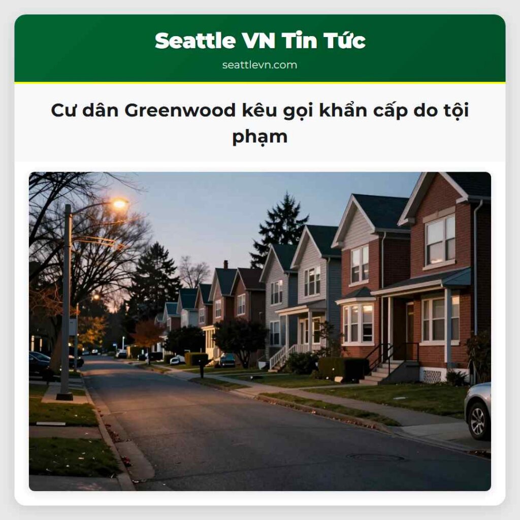 Cư dân Greenwood kêu gọi khẩn cấp do tội phạm