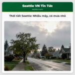 Thời tiết Seattle Nhiều mây có mưa nhỏ