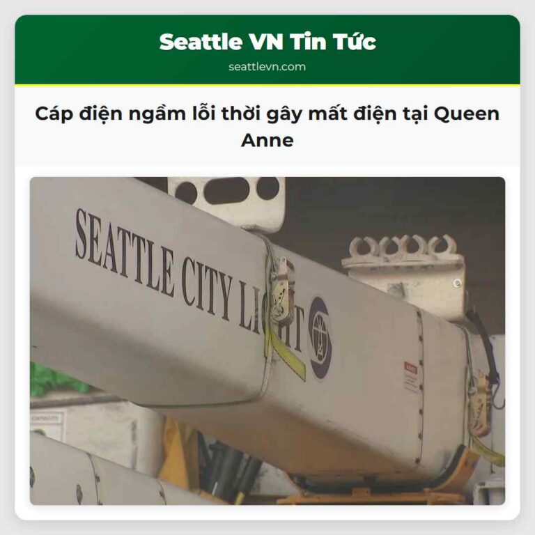 Cáp điện ngầm lỗi thời gây mất điện tại Queen Anne
