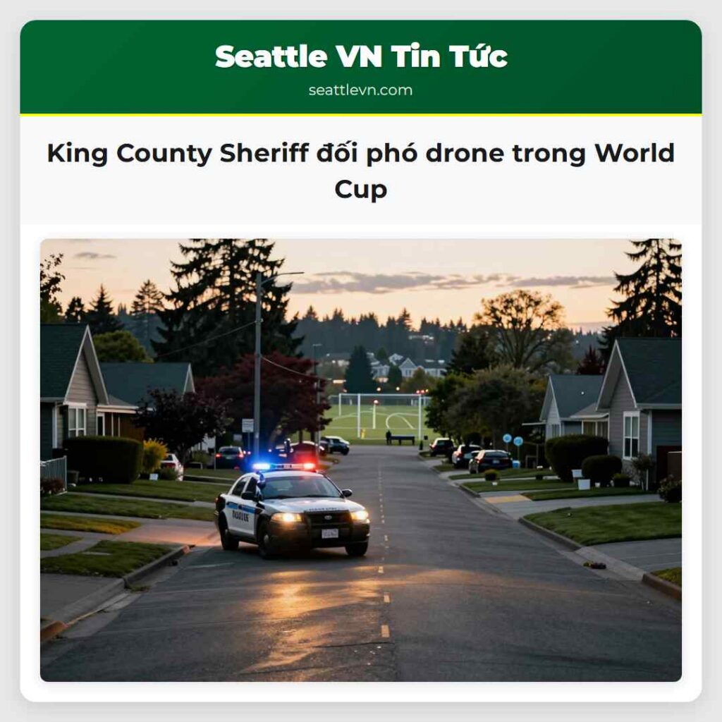 King County Sheriff đối phó drone trong World Cup