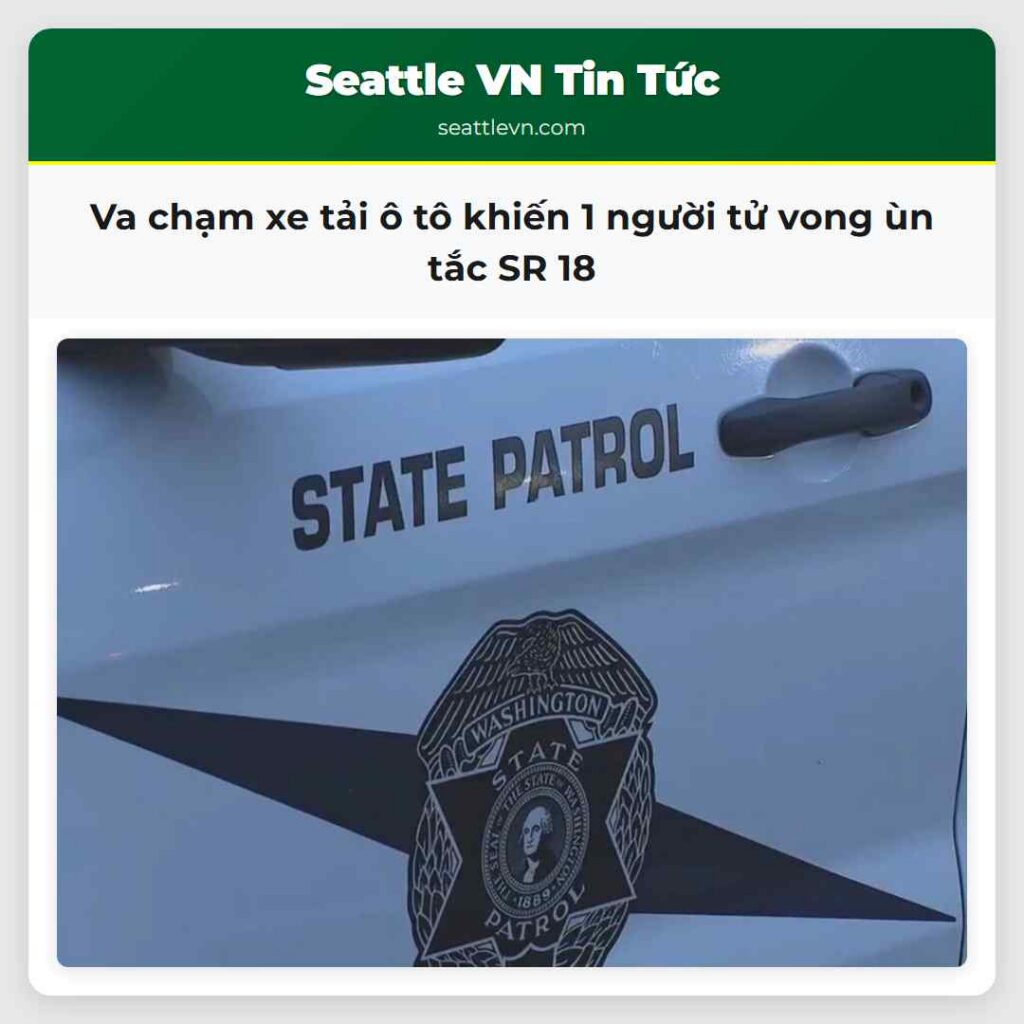 Va chạm xe tải ô tô khiến 1 người tử vong ùn tắc