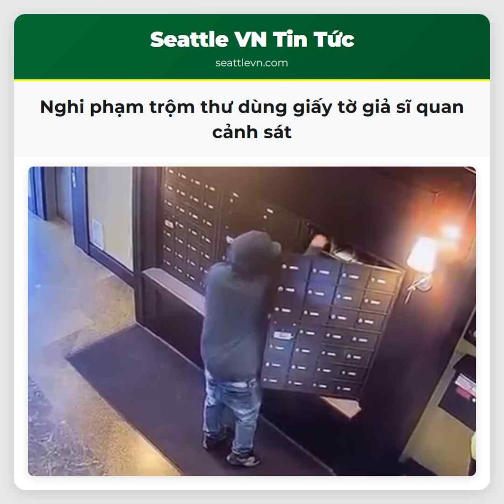 Nghi phạm trộm thư dùng giấy tờ giả sĩ quan cảnh