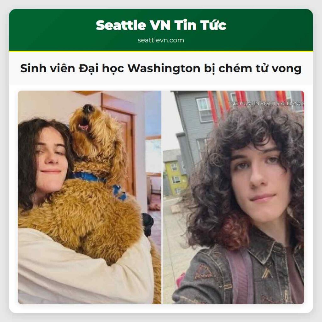 Sinh viên Đại học Washington bị chém tử vong