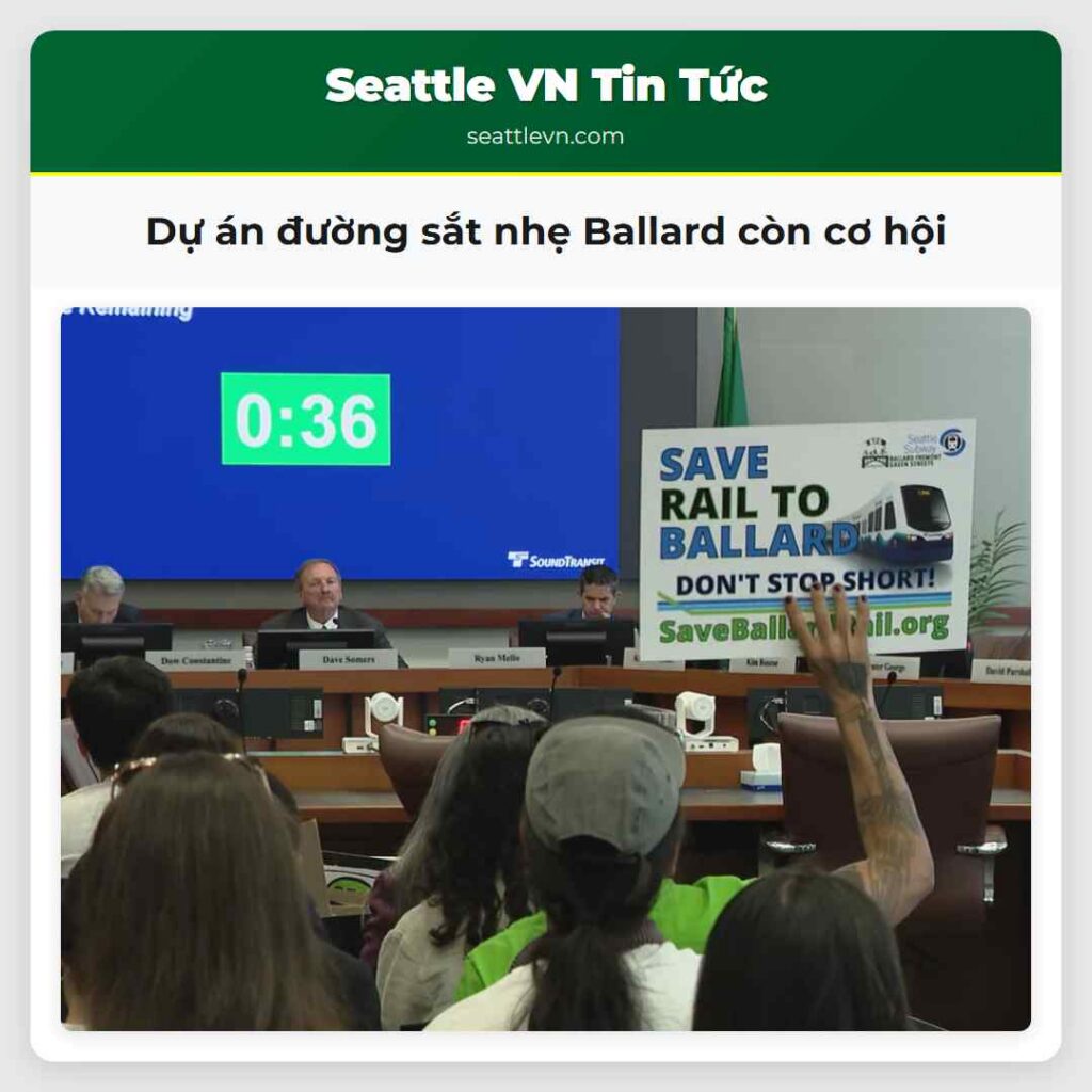 Dự án đường sắt nhẹ Ballard còn cơ hội