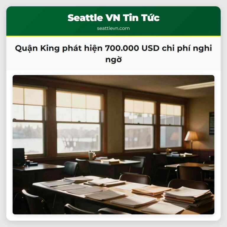Quận King phát hiện 700.000 USD chi phí nghi ngờ