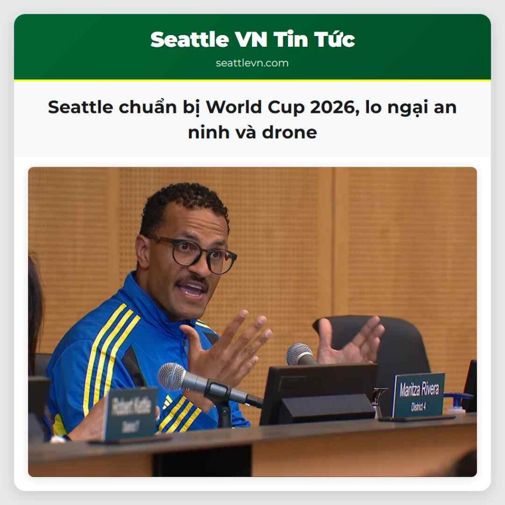 Seattle chuẩn bị World Cup 2026, lo ngại an ninh