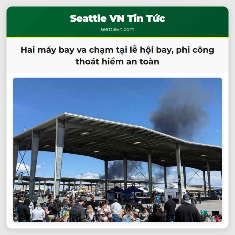 Hai máy bay va chạm tại lễ hội bay phi công thoát hiểm an toàn