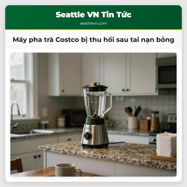 Máy pha trà Costco bị thu hồi sau tai nạn bỏng