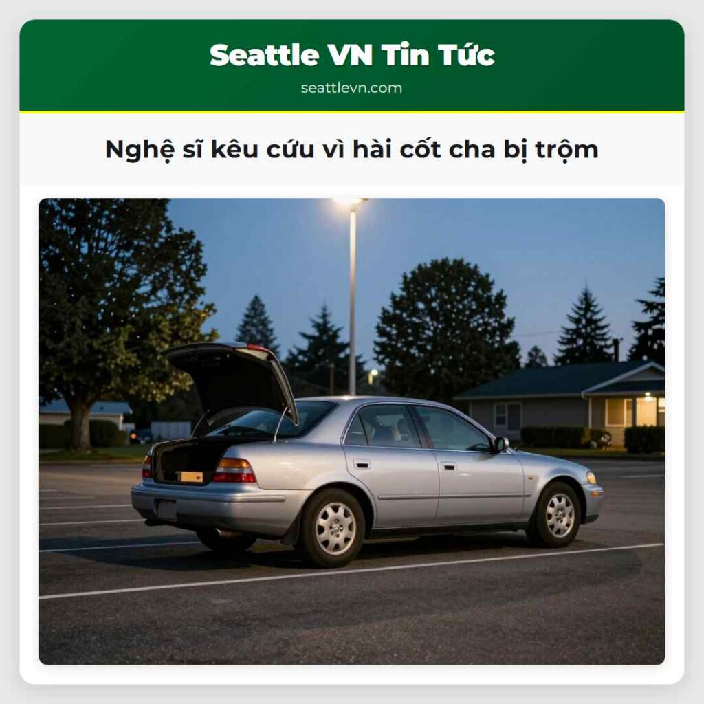 Nghệ sĩ kêu cứu vì hài cốt cha bị trộm