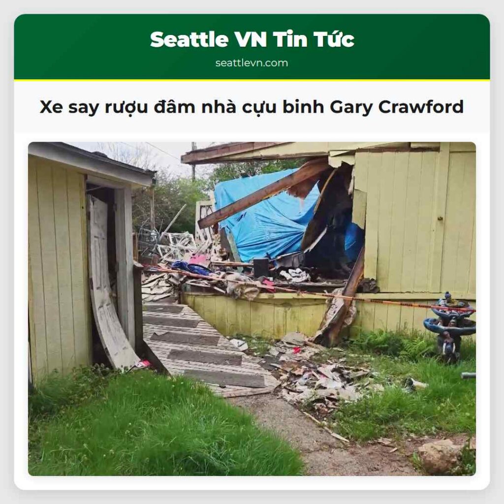 Xe say rượu đâm nhà cựu binh Gary Crawford
