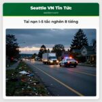 Tai nạn I-5 tắc nghẽn 8 tiếng