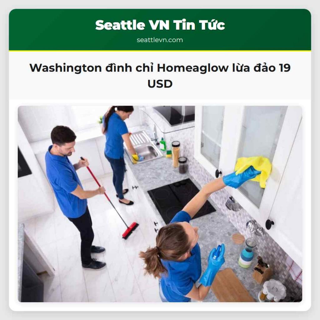 Washington đình chỉ Homeaglow lừa đảo 19 USD