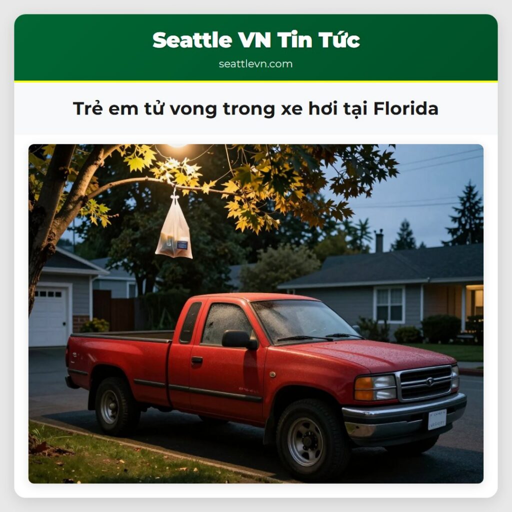 Trẻ em tử vong trong xe hơi tại Florida