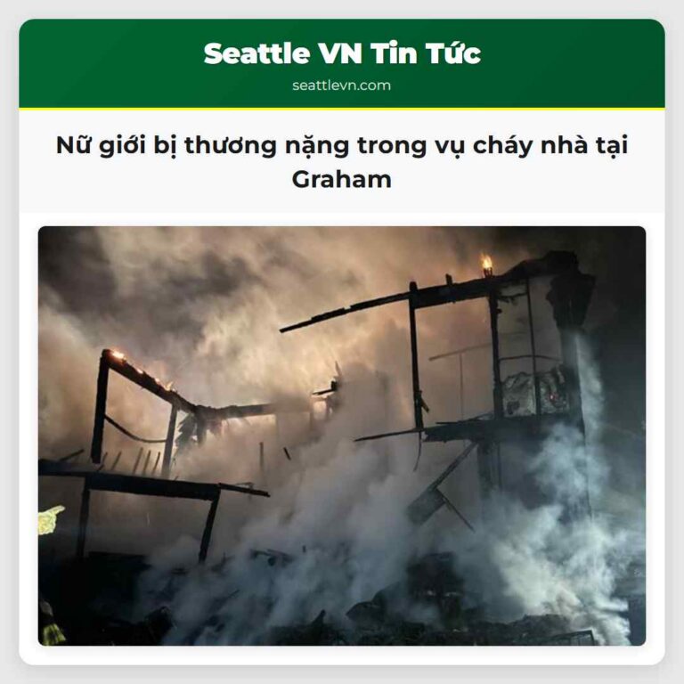 Nữ giới bị thương nặng trong vụ cháy nhà tại Graham
