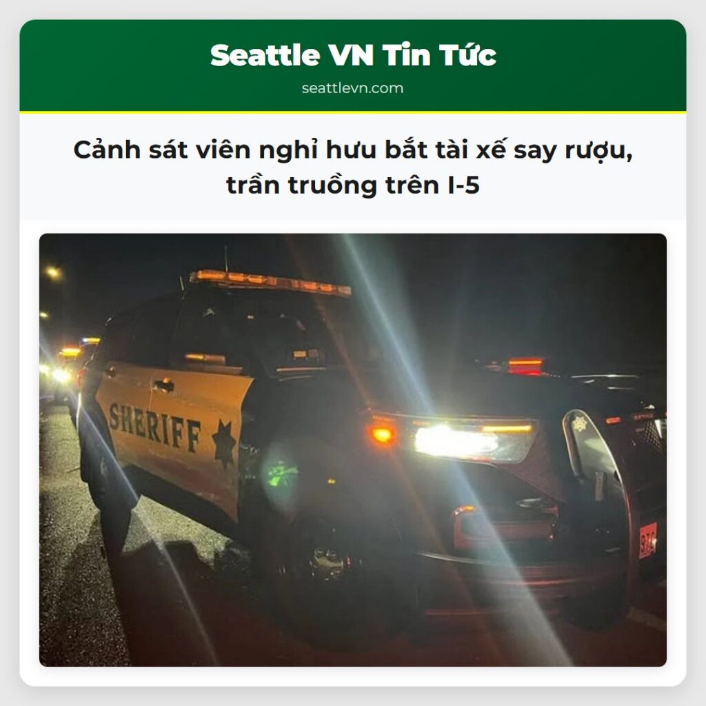 Cảnh sát viên nghỉ hưu bắt tài xế say rượu, trần