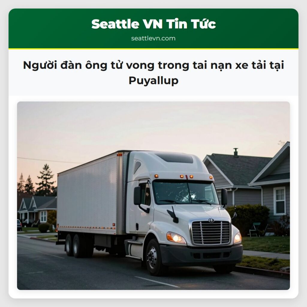 Người đàn ông tử vong trong tai nạn xe tải tại