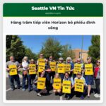 Hàng trăm tiếp viên Horizon bỏ phiếu đình công