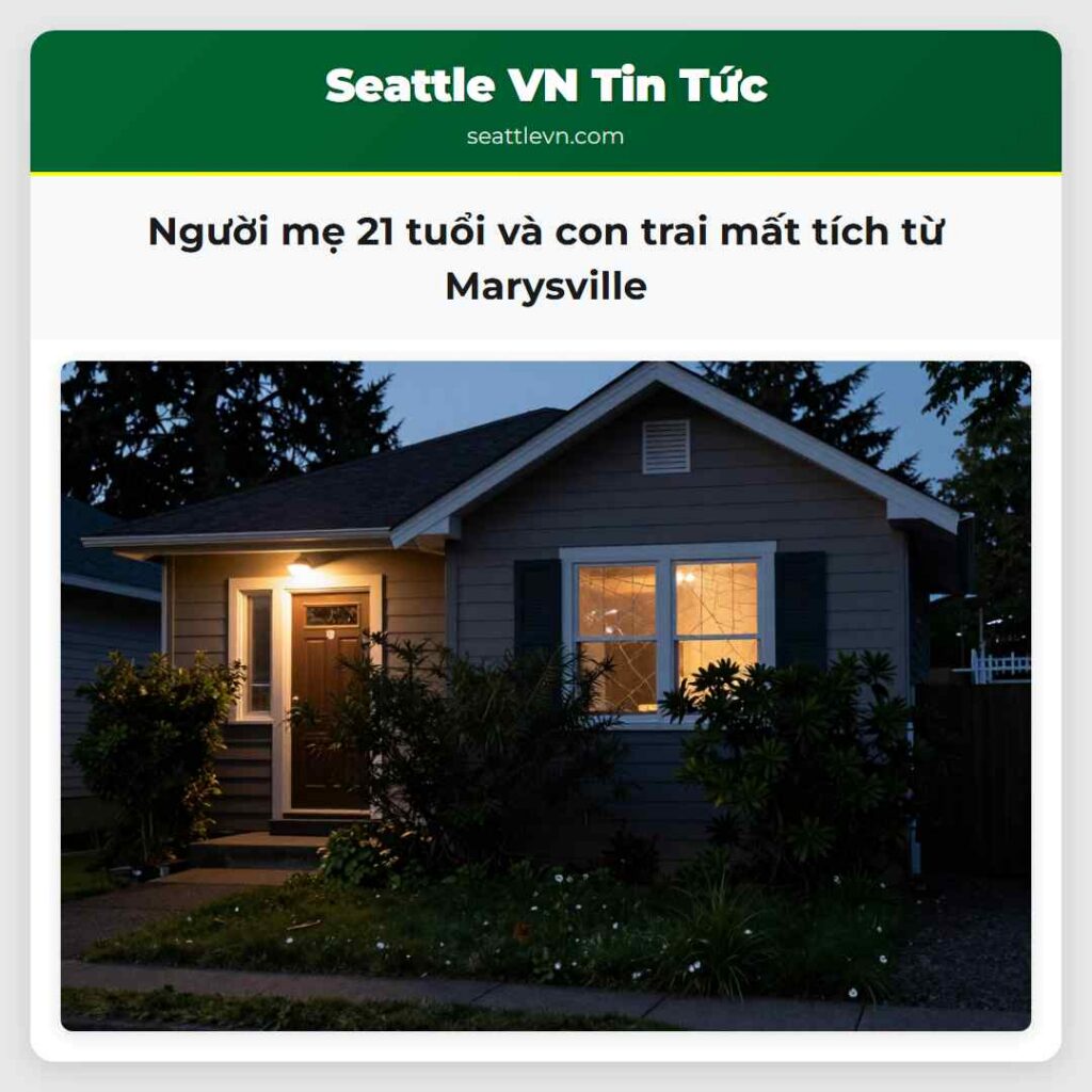 Người mẹ 21 tuổi và con trai mất tích từ