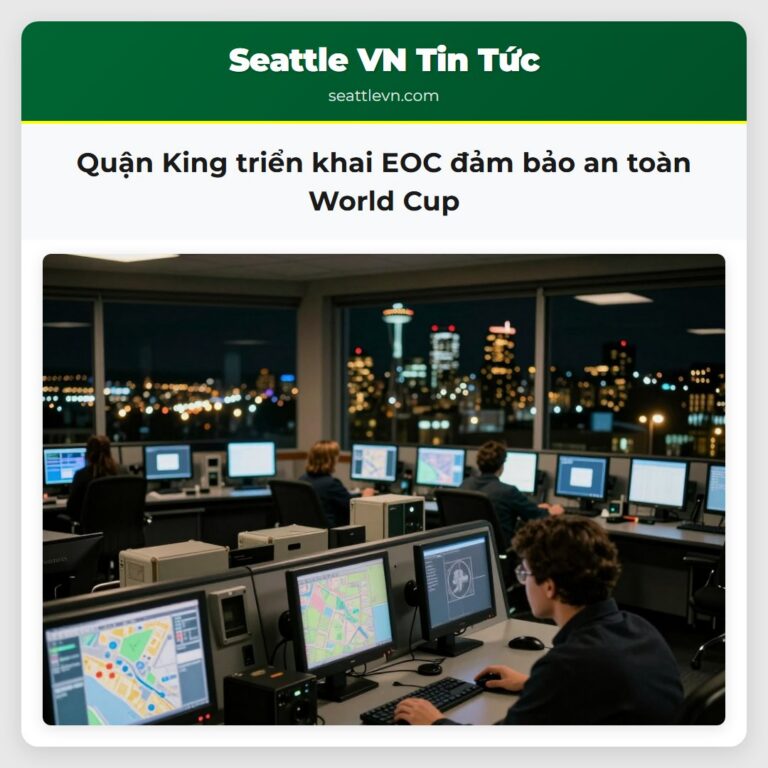 Quận King triển khai EOC đảm bảo an toàn World Cup
