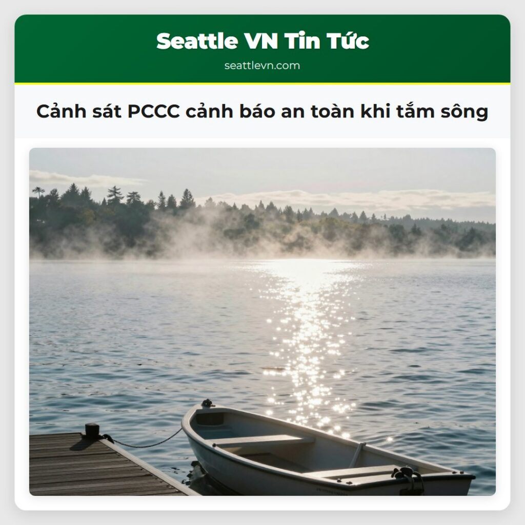 Cảnh sát PCCC cảnh báo an toàn khi tắm sông