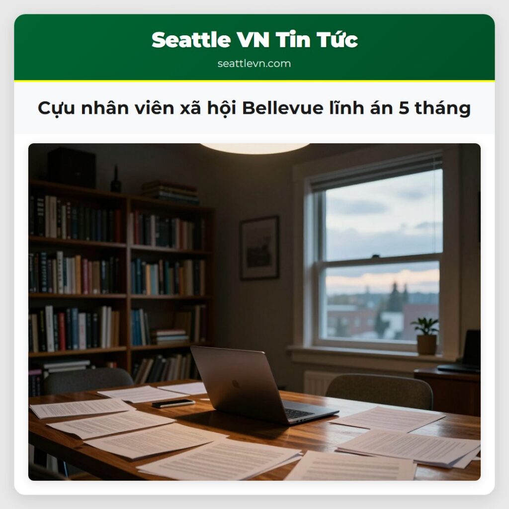 Cựu nhân viên xã hội Bellevue lĩnh án 5 tháng