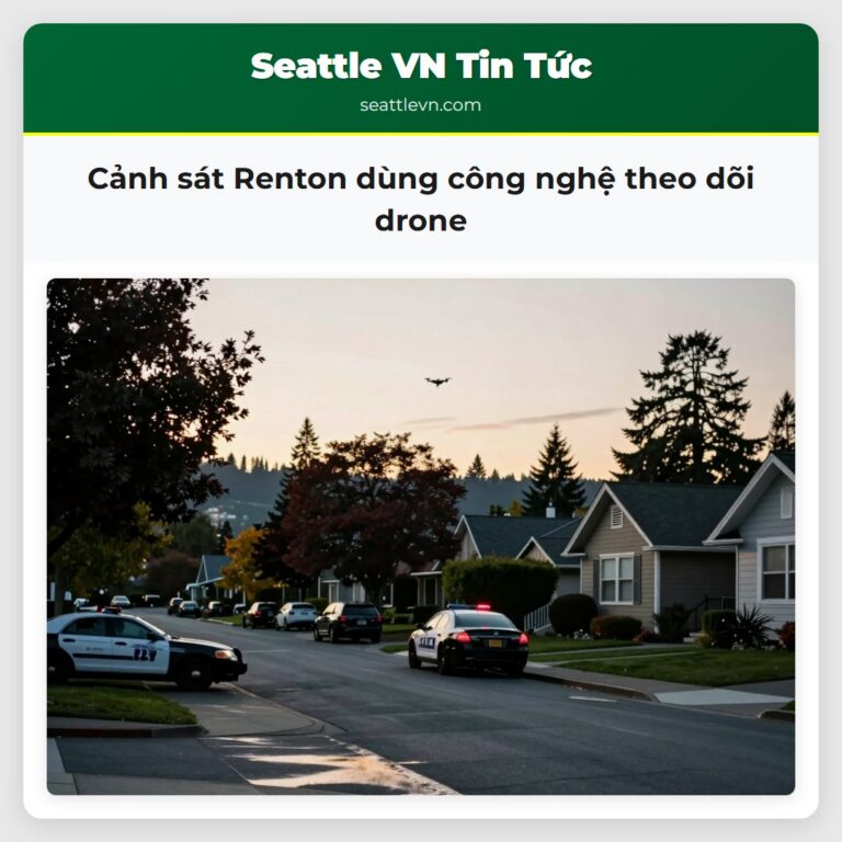 Cảnh sát Renton dùng công nghệ theo dõi drone