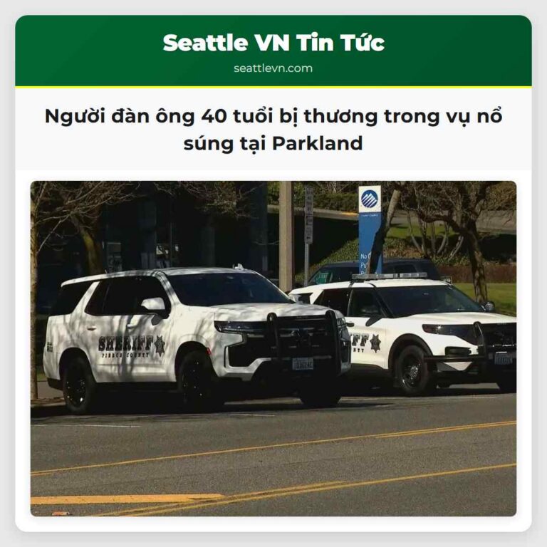 Người đàn ông 40 tuổi bị thương trong vụ nổ súng tại Parkland